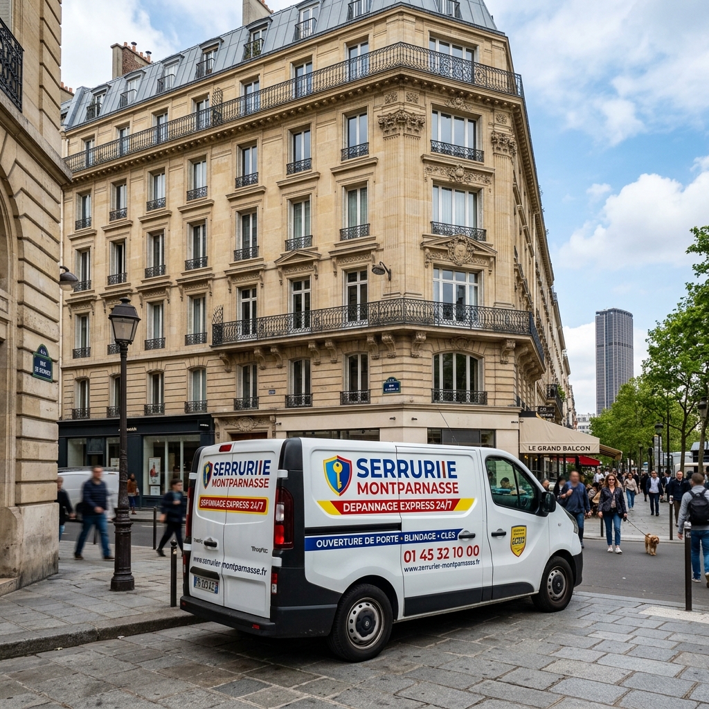 Serrurier Paris 14 — Quartier Montparnasse : intervention urgence 30 min